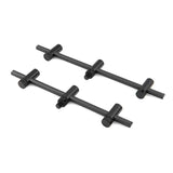 Pack 2 Buzz bars adjustable Fox Black Label Carbon 3 Rods 22 - 25 cm