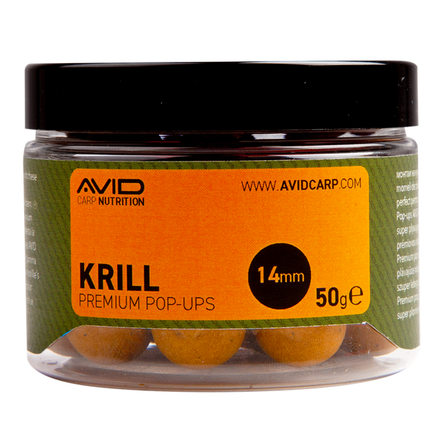 Pop ups Avid Carp Premium Krill 14 mm - Tienda Carpfishing