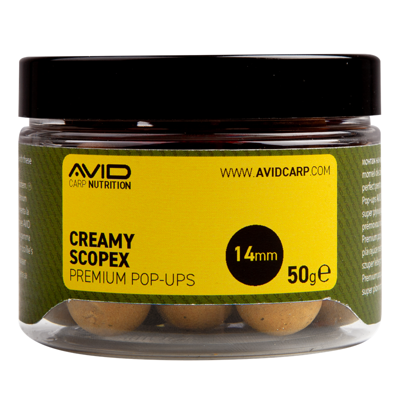 Pop ups Avid Carp Premium Creamy Scopex 14 mm