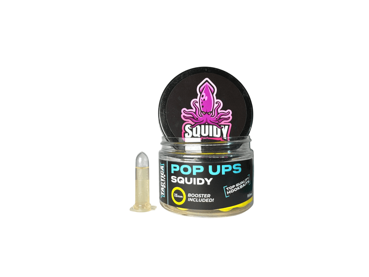 Pop ups Tactica Baits Squidy Fluor Yellow 15 mm