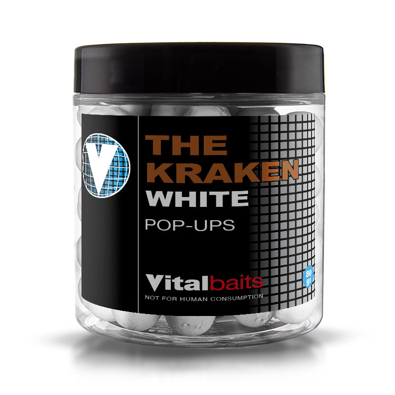 Pop ups Vitalbaits The Kraken white 14 mm