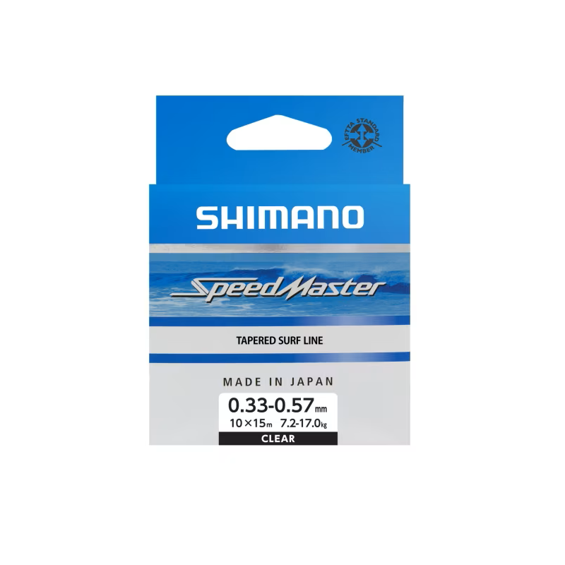 Tapered line bridges Shimano Speedmaster Surf Taper Id 0,33 - 0,57 mm - 10 x 15 m