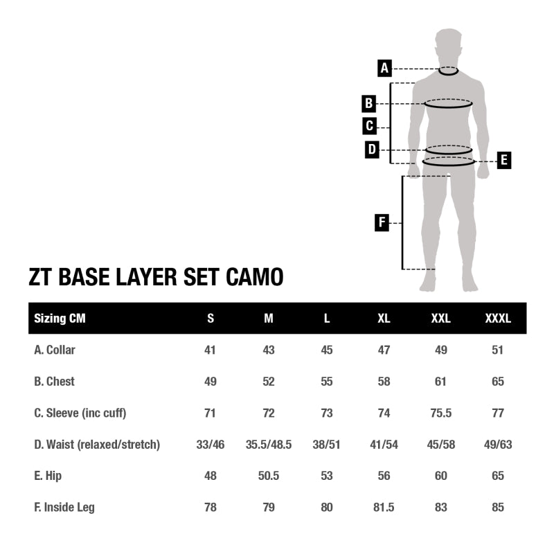 Clothing thermal Nash ZT Base Layer Set Camo