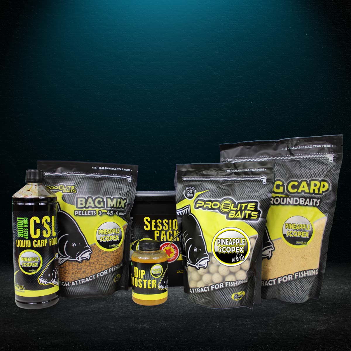 Session Pack Pro Elite Baits Pineapple Scopex White