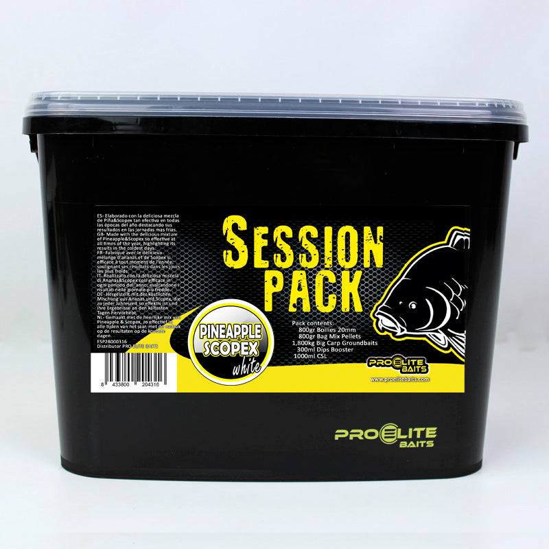 Session Pack Pro Elite Baits Pineapple Scopex White