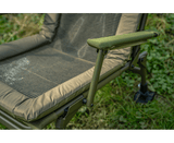 Silla Korum Supa Lite Stretch Deluxe, diseño ergonómico con tejido STRETCH y marco resistente en color verde.