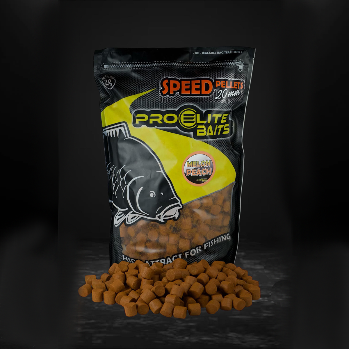 Speed Pellets Pro Elite Baits Melon & Peach 20 mm 4.5 Kg