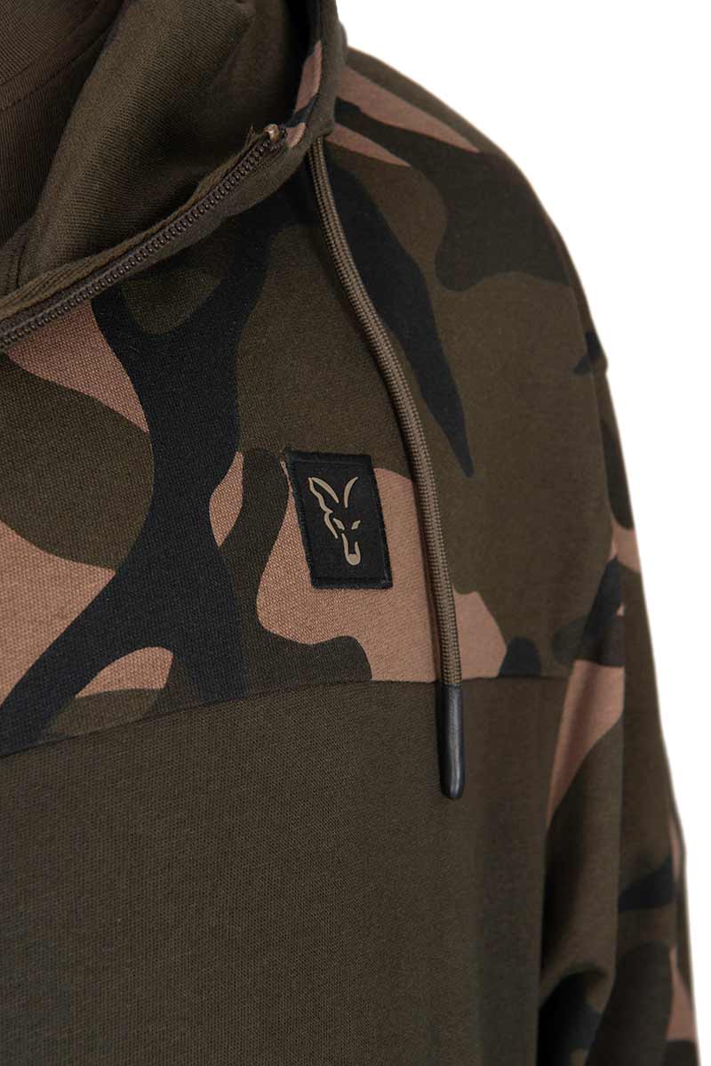 Sweatshirt Fox LW Khaki and Camo hooded zip-up sweatshirt