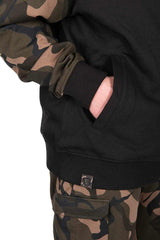 Sweatshirt Fox LW Black and Camo hooded and zippered hoodie