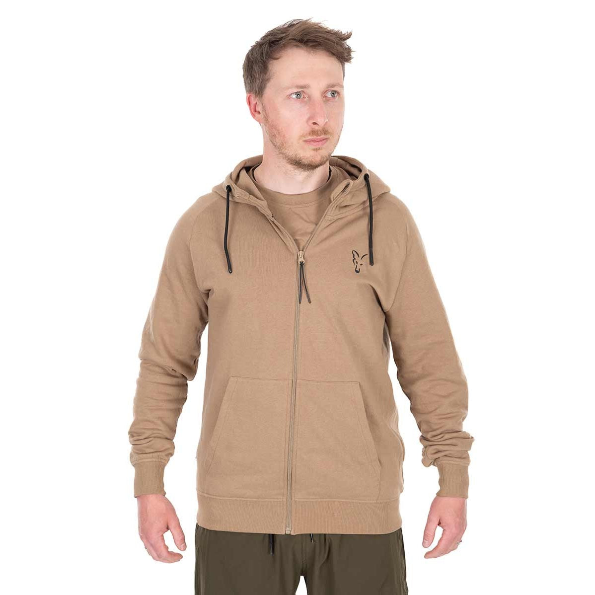 Sweatshirt Fox LW Tan Ltd Edition hooded and zippered hoodie