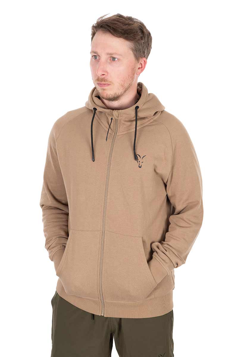Sweatshirt Fox LW Tan Ltd Edition hooded and zippered hoodie