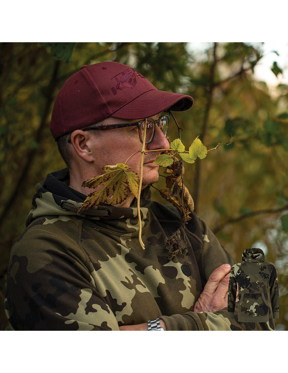 Sweatshirt Korda Kore TK Light Camo hooded sweatshirt