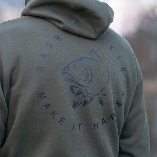 Sweatshirt Nash Make It Happen Carp Logo Green