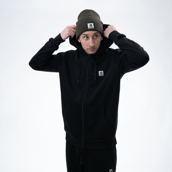 Sweatshirt Nash Make It Happen with zipper Black