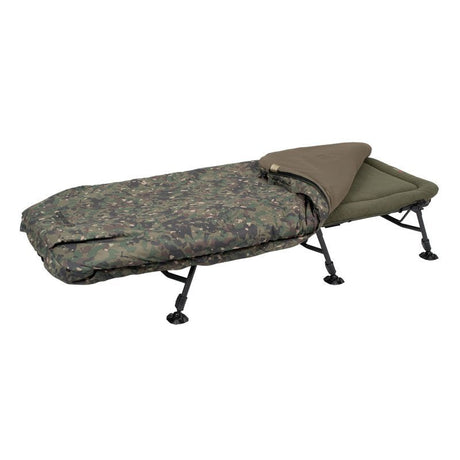 Bed Chair con saco de dormir Trakker RLX Camo 6 patas - Tienda Carpfishing