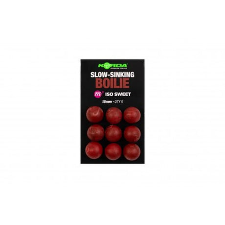 Boilies Slow Sinking Korda ISO Sweet 15 mm - Tienda Carpfishing