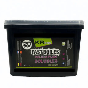 Boilies Solubles Krom Quality KR500 Squid & Plum 20 mm 5KG - Tienda Carpfishing