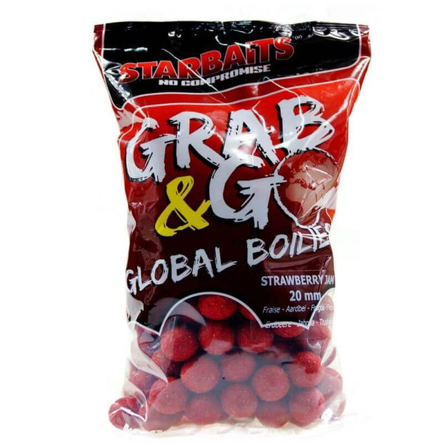 Boilies Starbaits Grab Go Global Strawberry Jam 20 mm - Tienda Carpfishing