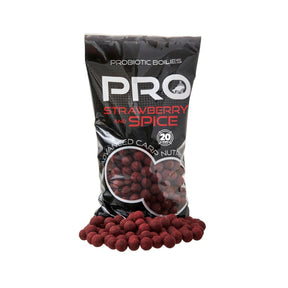 Boilies Starbaits Probiotic Strawberry Spice 20 mm 2 Kg - Tienda Carpfishing