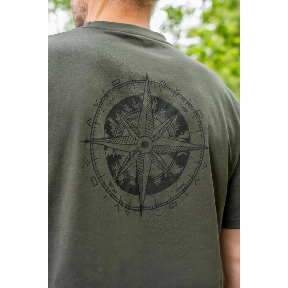 Camiseta Avid Carp Bearing Verde - Tienda Carpfishing