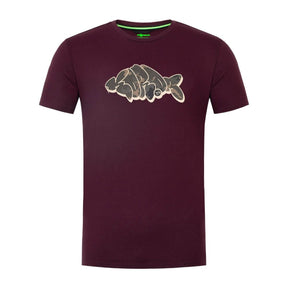Camiseta Korda Outline Burdeos - Tienda Carpfishing