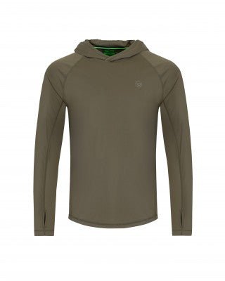 Camiseta técnica Korda UPF Dark Khaki - Tienda Carpfishing