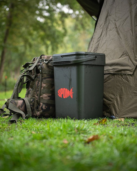 Cubo Spomb Camo 24 litros - Tienda Carpfishing