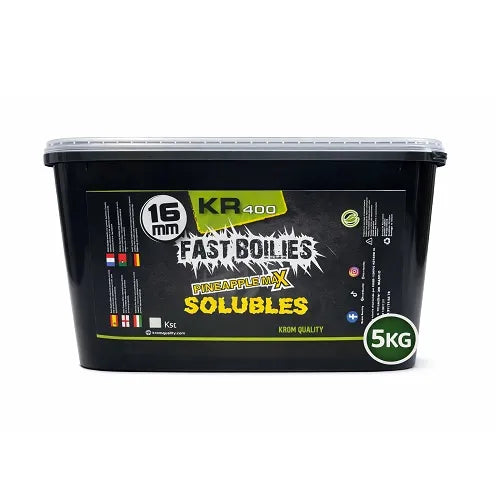 Boilies Soluble Krom Quality KR400 Pineapple Max 16mm 5KG