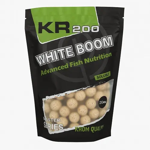 Boilies Soluble Krom Quality KR200 White Boom 20mm 800G