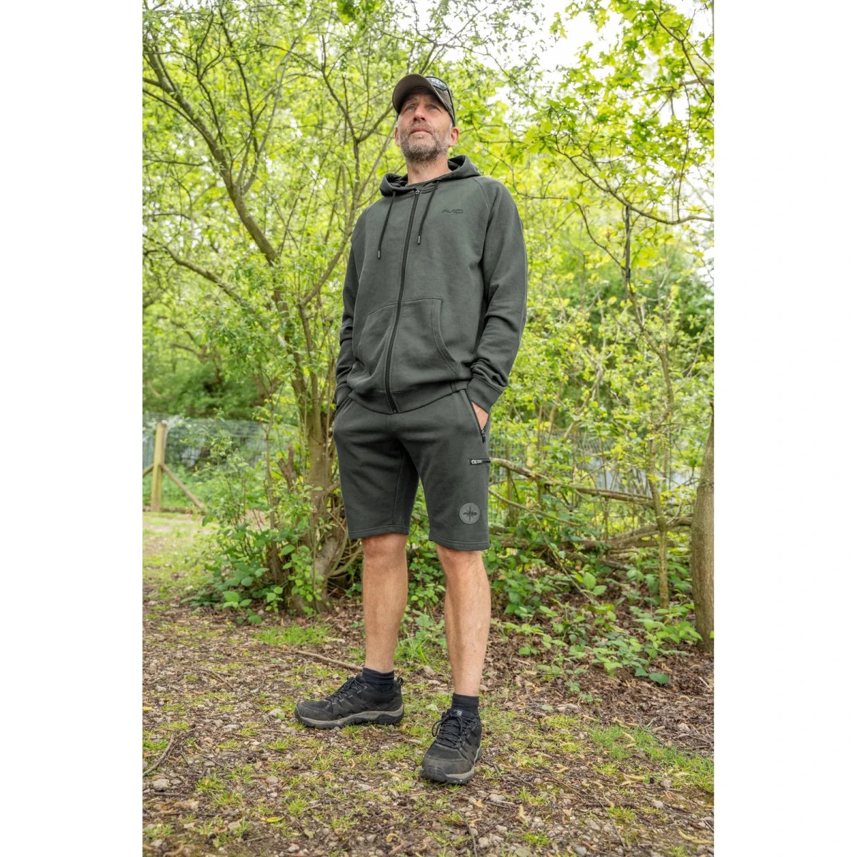 Pantalón corto Avid Carp Bearing Verde - Tienda Carpfishing