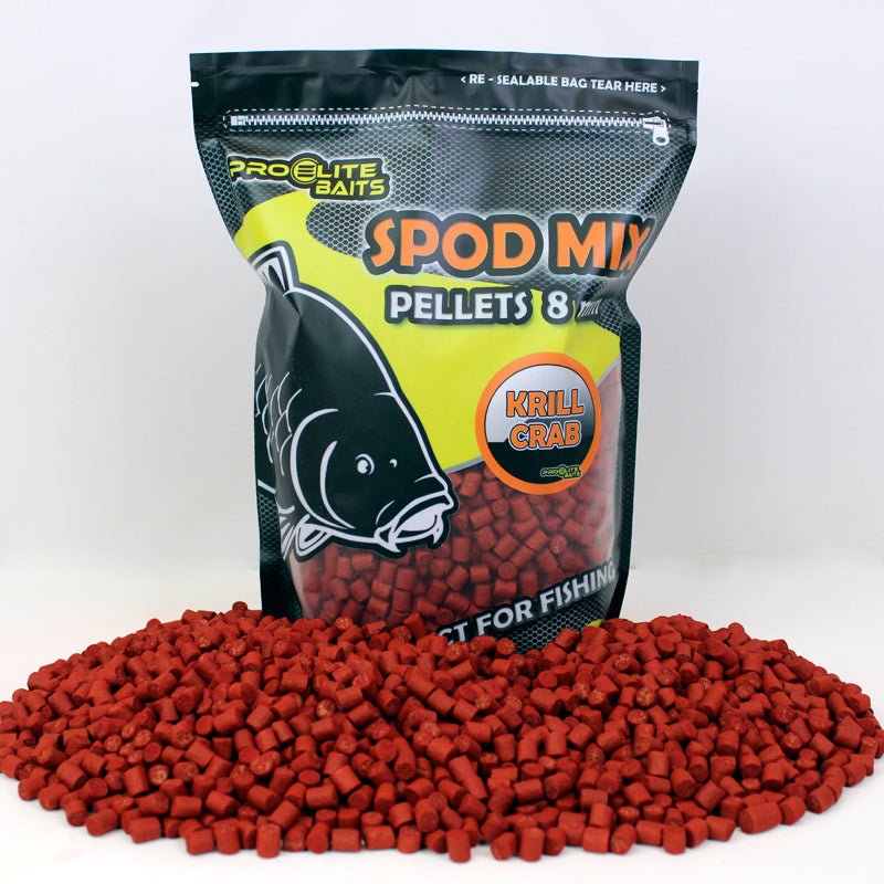 Pellets Spod Mix Pro Elite Baits Krill Crab 8 mm - Tienda Carpfishing