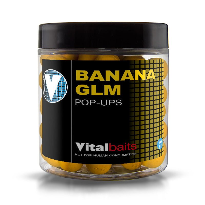 Pop ups Vitalbaits Banana GLM 18 mm - Tienda Carpfishing
