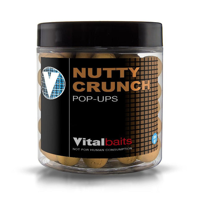 Pop ups Vitalbaits Nutty Crunch 14 mm - Tienda Carpfishing