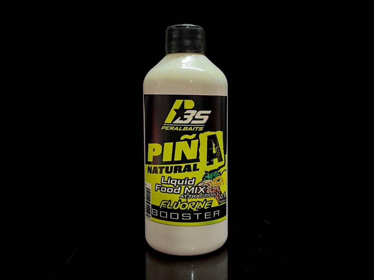 Remojo Booster Fluorine Peralbaits Piña Natural 500 ml - Tienda Carpfishing