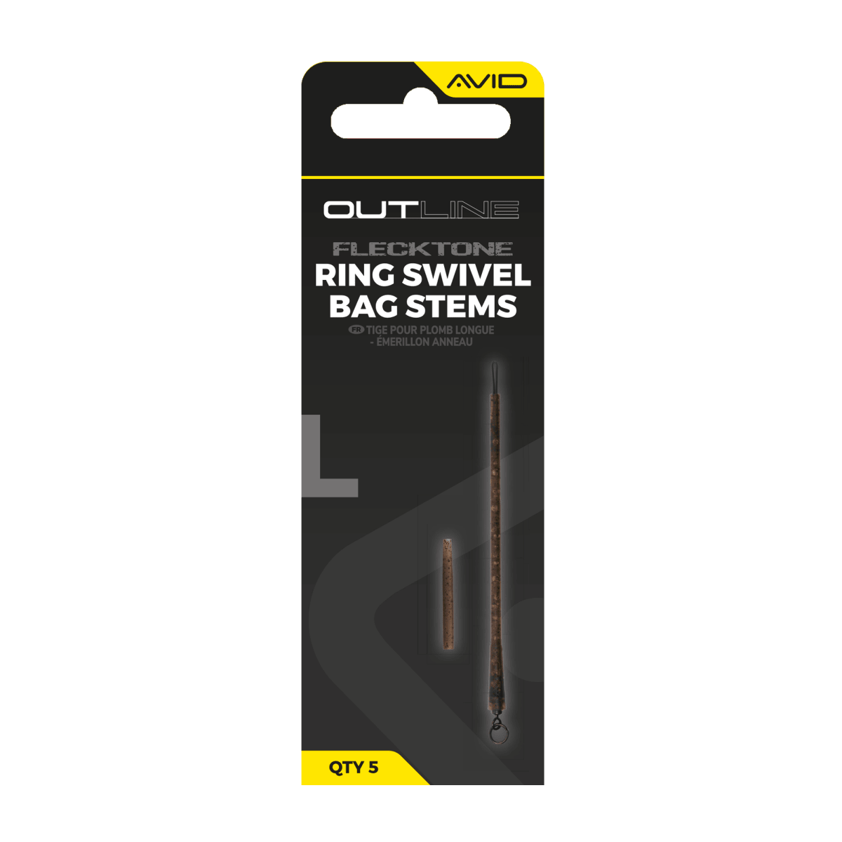 Ring Swivel Bag Stem Avid Carp Outline FleckTone L - Tienda Carpfishing