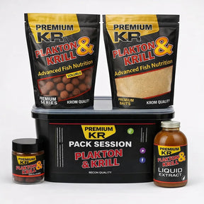 Session Pack Krom Quality Plakton & Krill - Tienda Carpfishing