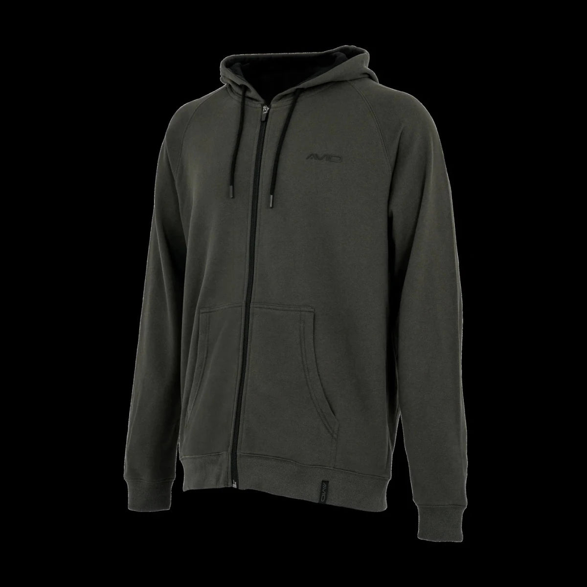 Sudadera Avid Carp Bearing Verde con cremallera - Tienda Carpfishing