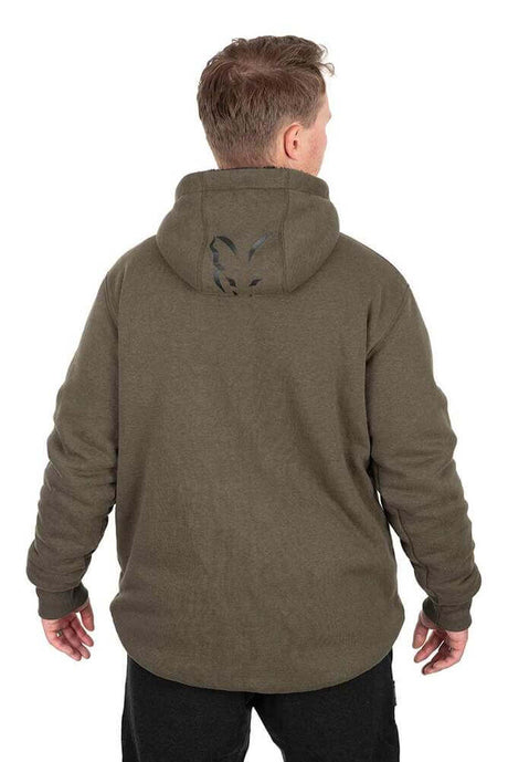 Sudadera Fox Sherpa Verde/Negra - Tienda Carpfishing