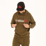 Sudadera Trakker CR Logo caqui con capucha - Tienda Carpfishing
