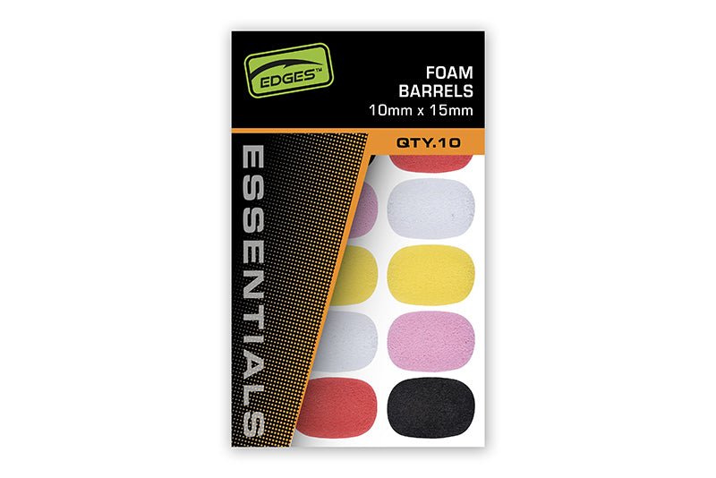 Topes Foam Fox Edges Barrels Mixed Colours 7x12 mm - Tienda Carpfishing