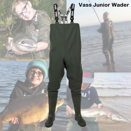Vadeador Vass Tex 600 - 70J Chest Junior Verde - Tienda Carpfishing