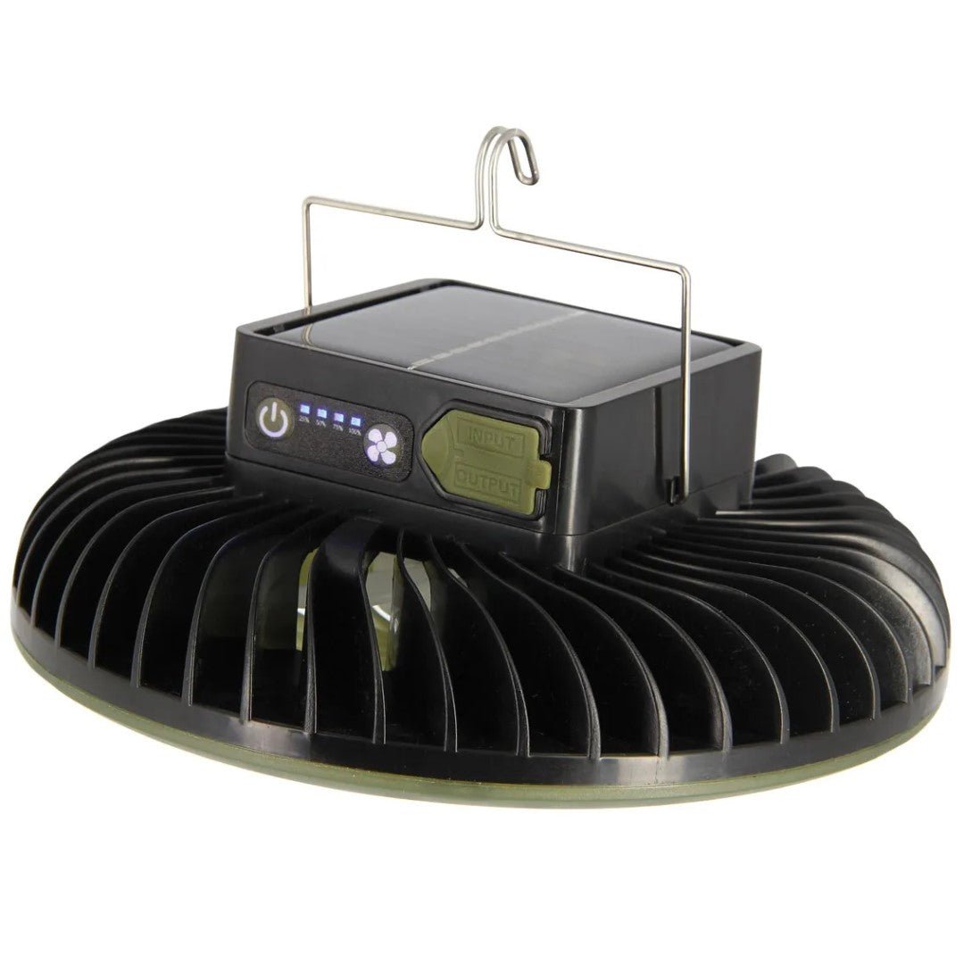 Ventilador NGT con luz para refugio - Tienda Carpfishing