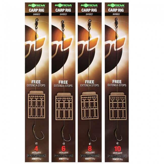 Anzuelos montados Korda Wide Gape Dark Matter