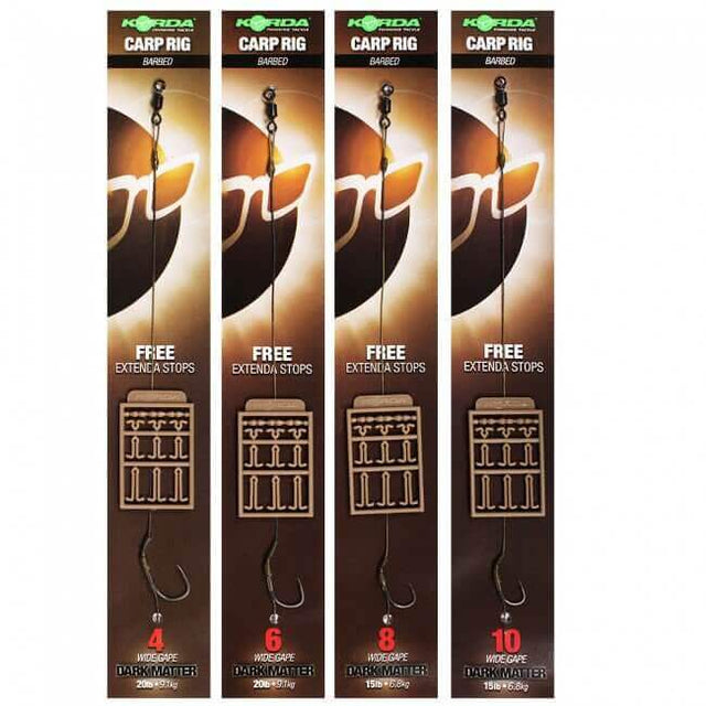 Anzuelos montados Korda Wide Gape Dark Matter