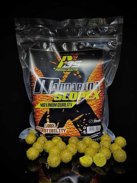 Boilies Peralbaits Mandarina Scopex 20mm