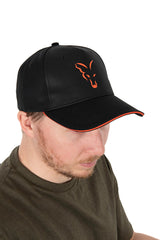 Gorra Fox Baseball Negra Naranja 4