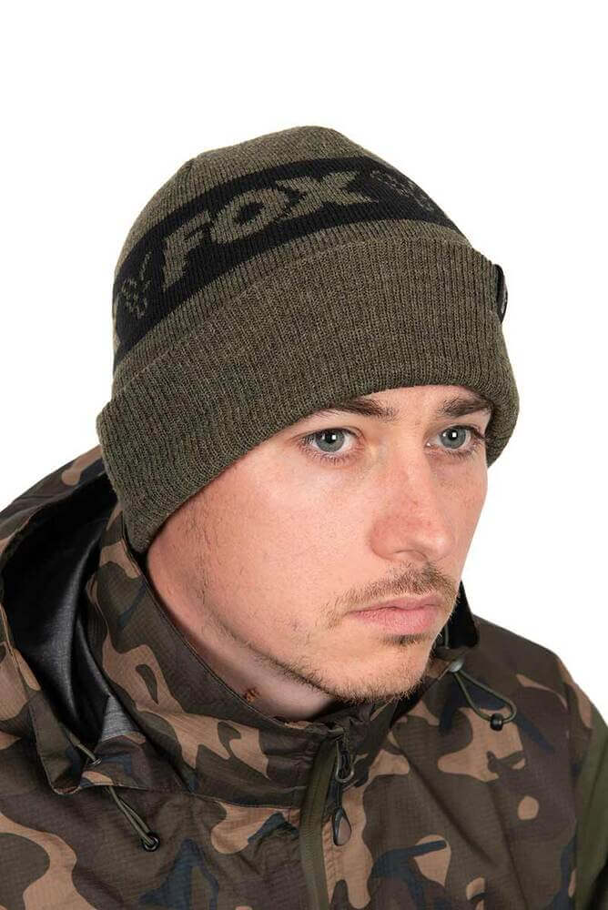 Gorro Fox Collection Negro Verde 1