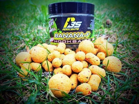 Hook baits banana fresa peralbaits