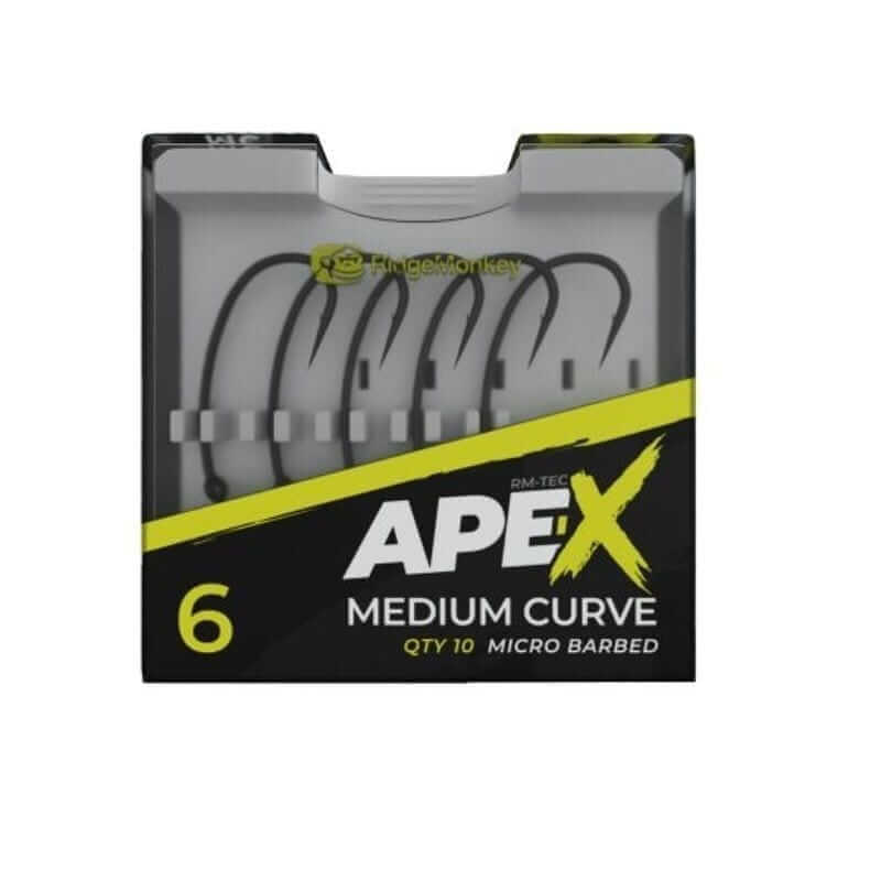 anzuelo ridge monkey ape x medium curve size 4