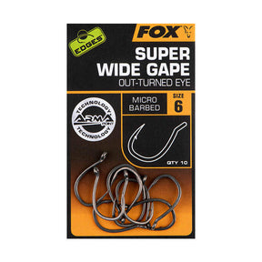 Anzuelos Fox Super Wide Gape Out - Turned Eye - Tienda Carpfishing